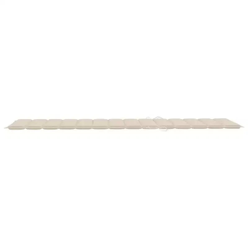 vidaXL Sun Lounger Natural bamboo, (cushions)