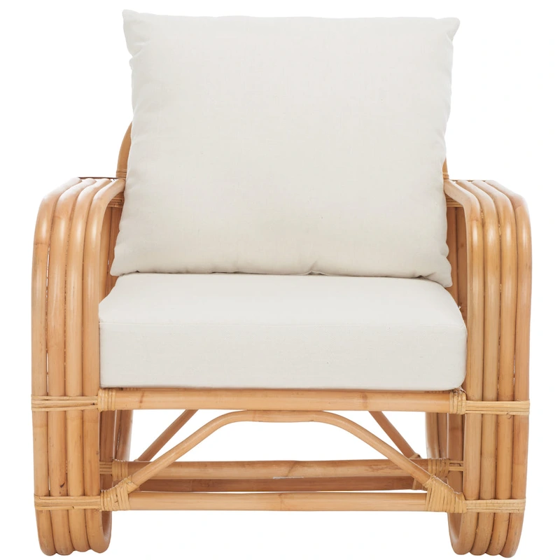 SAFAVIEH Alvena Accent Chair with Cushion - 30 W x 33 D x 29 H - 30Wx33Dx29H
