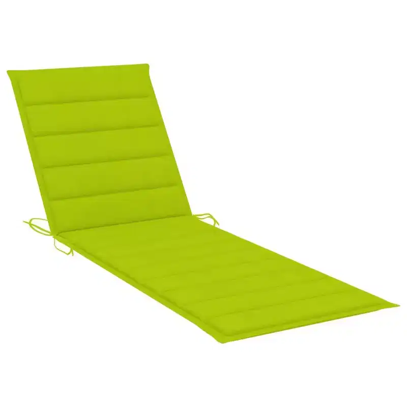 vidaXL Sun Lounger Natural bamboo, (cushions)