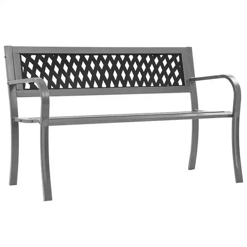 Steel Garden Bench - Sturdy Outdoor Seating for Your Garden & Patio