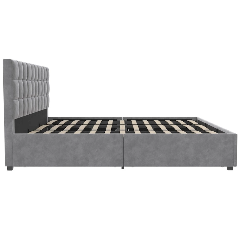 CosmoLiving Serena Upholstered Bed with Drawers