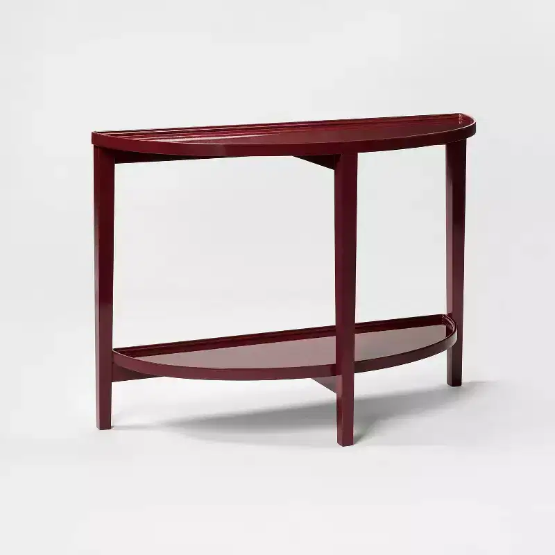 Console Table Lacquer Finish Dark Red - Threshold™ designed with Studio McGee