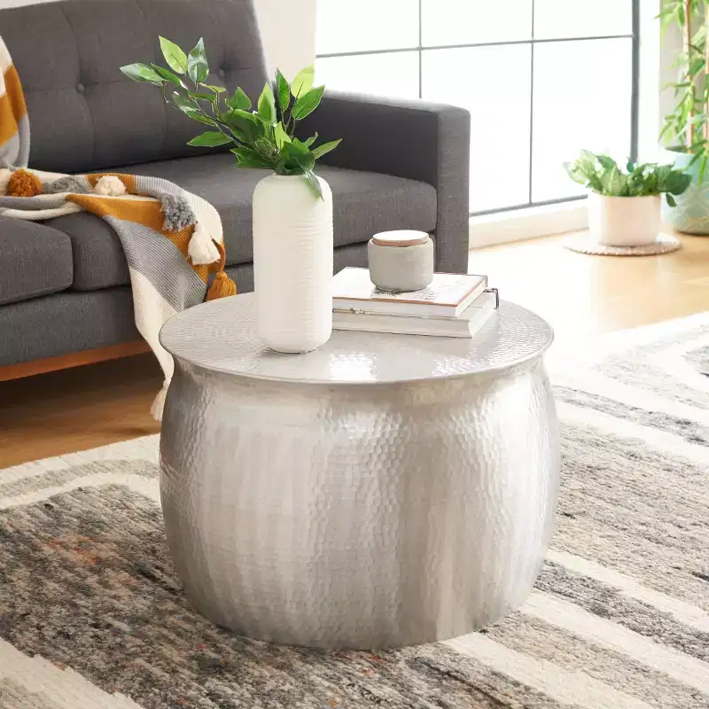 Aztec Metal Table Stool - FOX5516 - Safavieh Couture