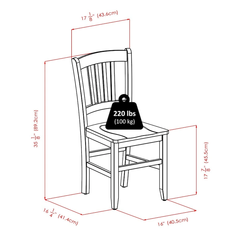 Shaye Dining Table with Slat-back Chairs
