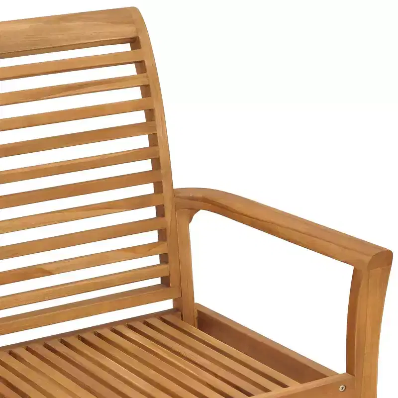 Garden Bench Teak Brown Fine sanded teak hardwood 44.1 in Durable