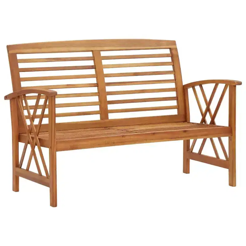 vidaXL Side Table Oil Natural Solid Acacia Wood Garden Furniture Outdoor Patio