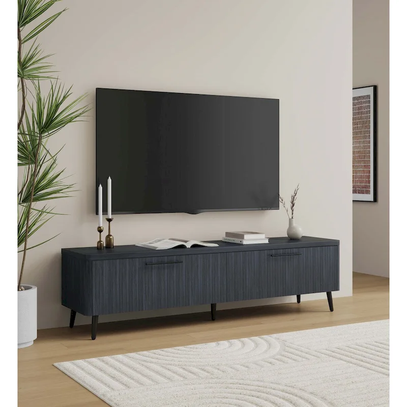 Manhattan Comfort Mid Century Modern Jodie 68.9 Inch TV Stand