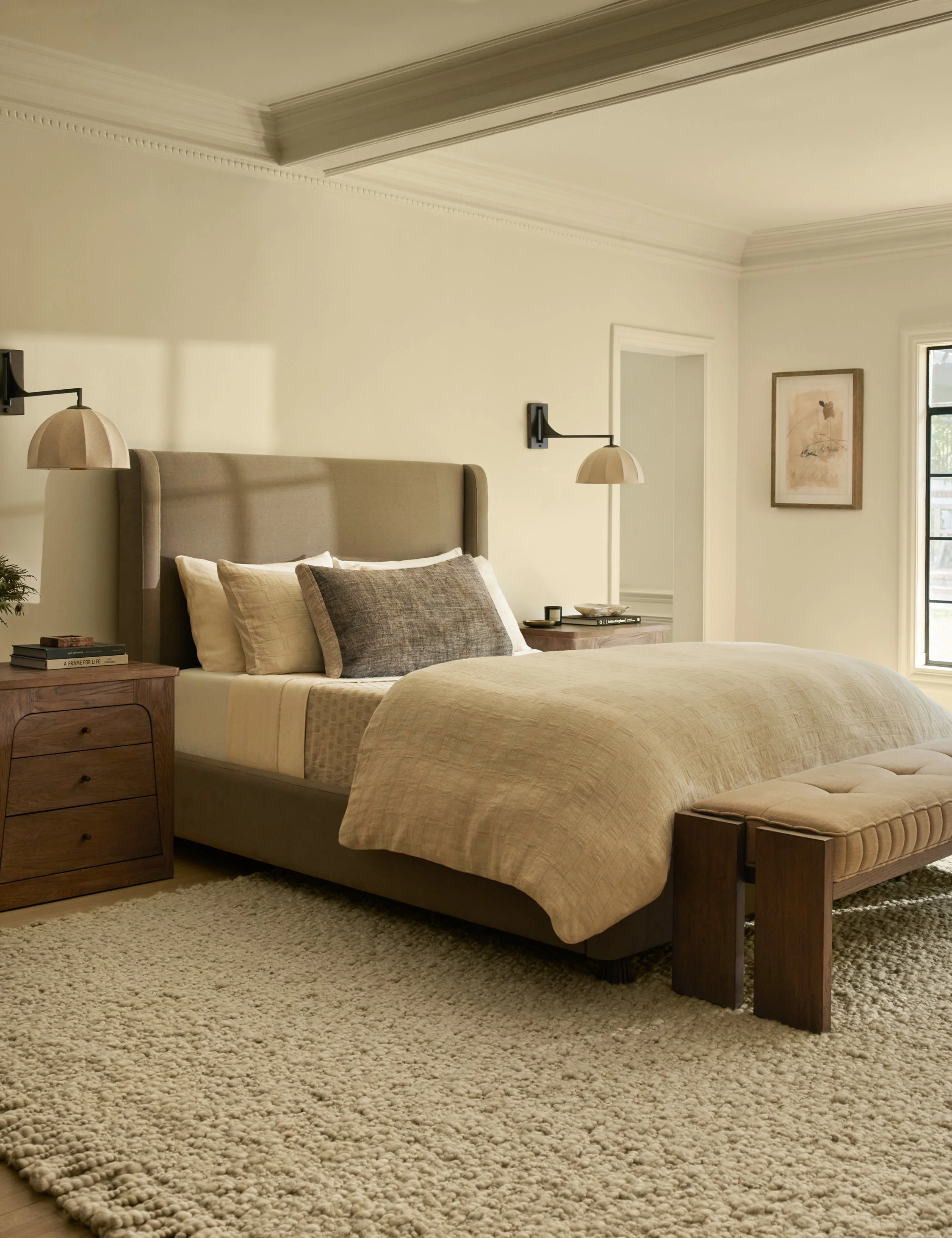 Bed Upholstered, Platform, Headboard They bring that same philosophy to this collection with pieces that invite you to live in comfort and love