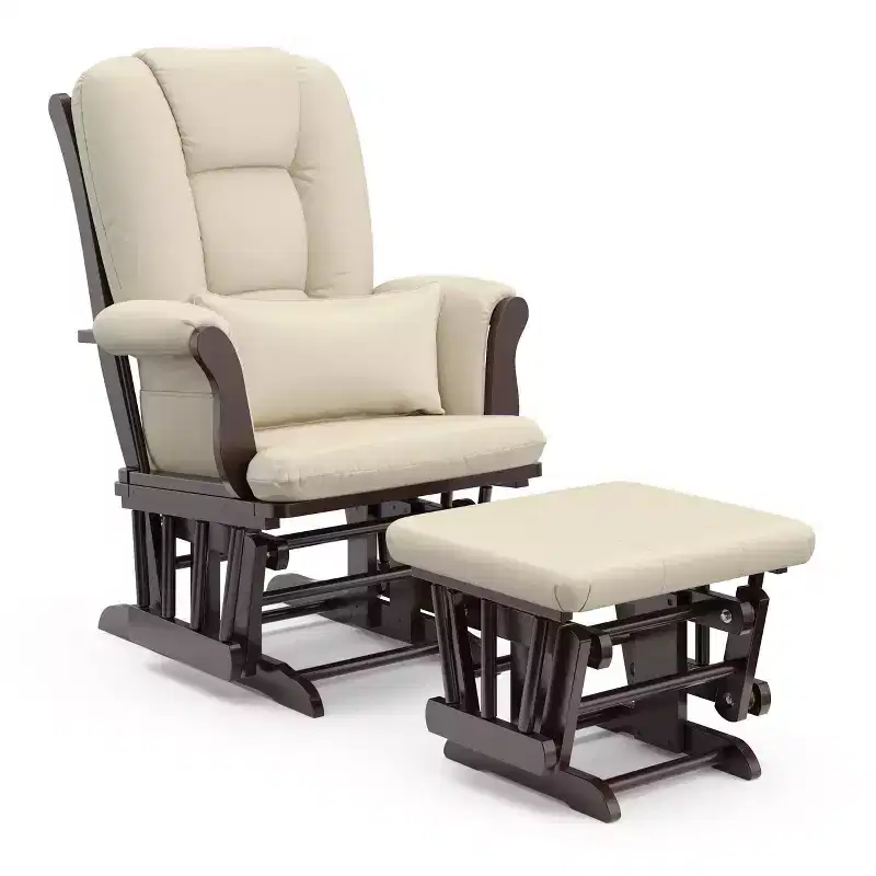 Nursery Glider Rocking Chair and Ottoman