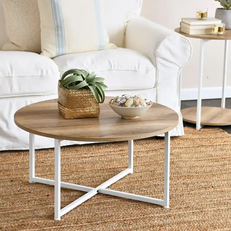 Household Essentials Round Coffee Table - 31.5