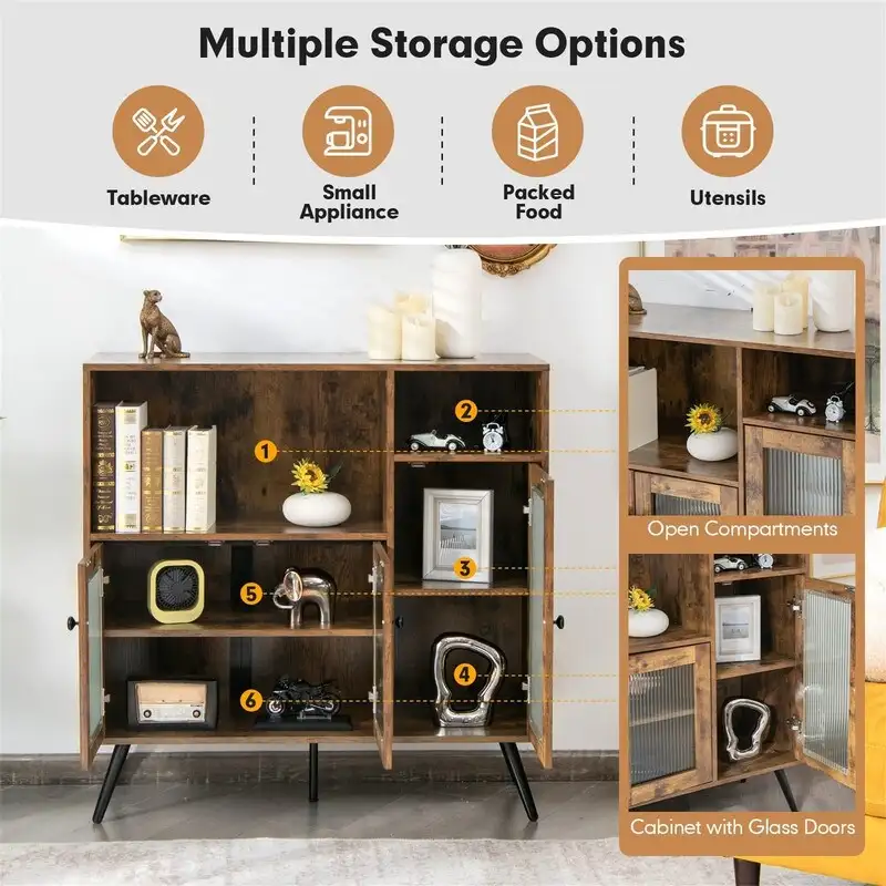 Buffet Sideboard - 13.5D x 39.5W x 39.5H