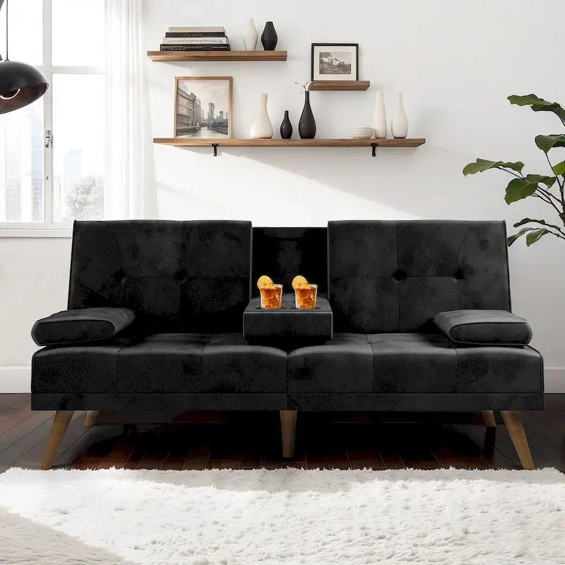 Futzca Futon Couch Sofa Bed, Small Sleeper Sofa Chair Loveseat