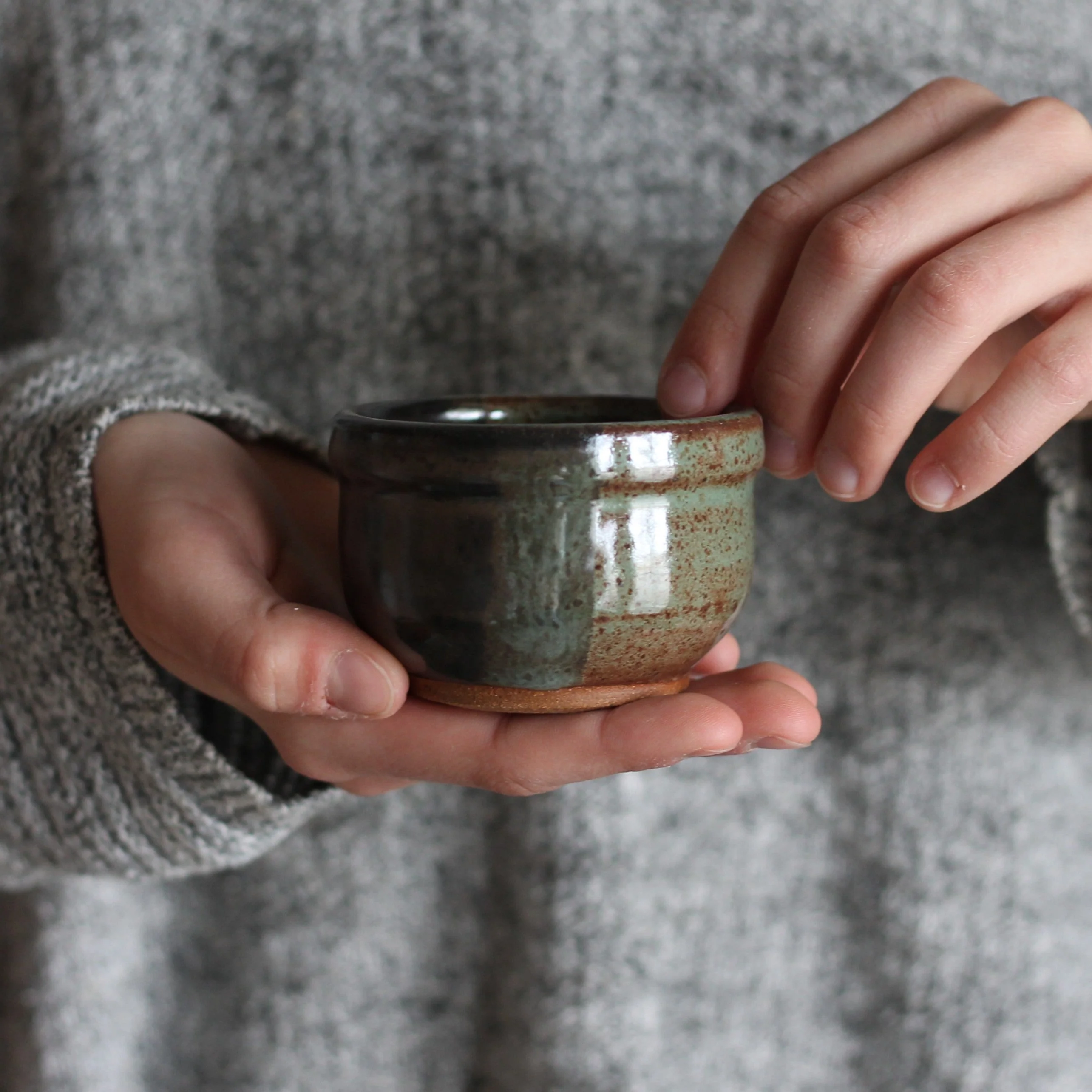 Handmade Mini Ceramic Salt Cellar