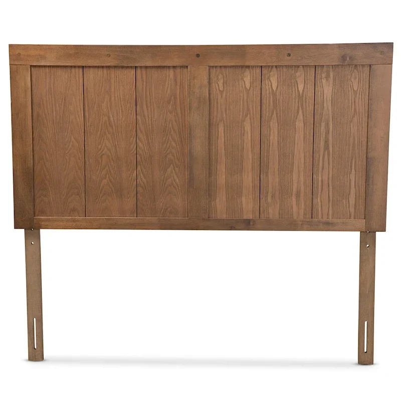 Patwin Transitional Ash Walnut Finished Wood Headboard