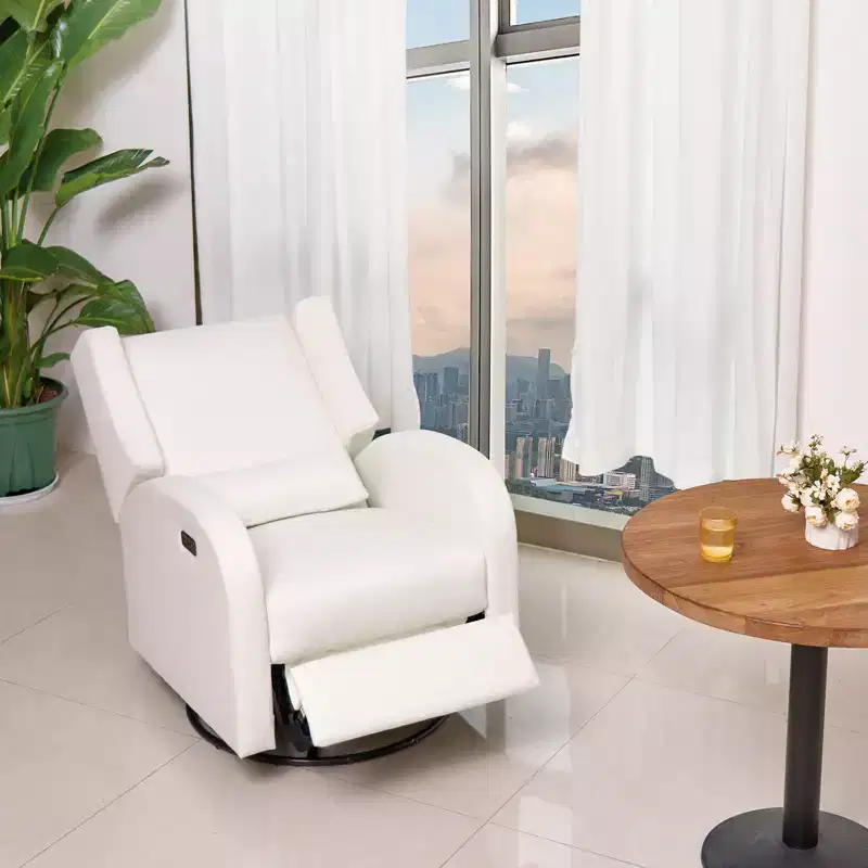 Electronic Power Recliner and Swivel Glider, 250 lbs Weight Capacity Swivel Glider Recliner Chair with USB Port