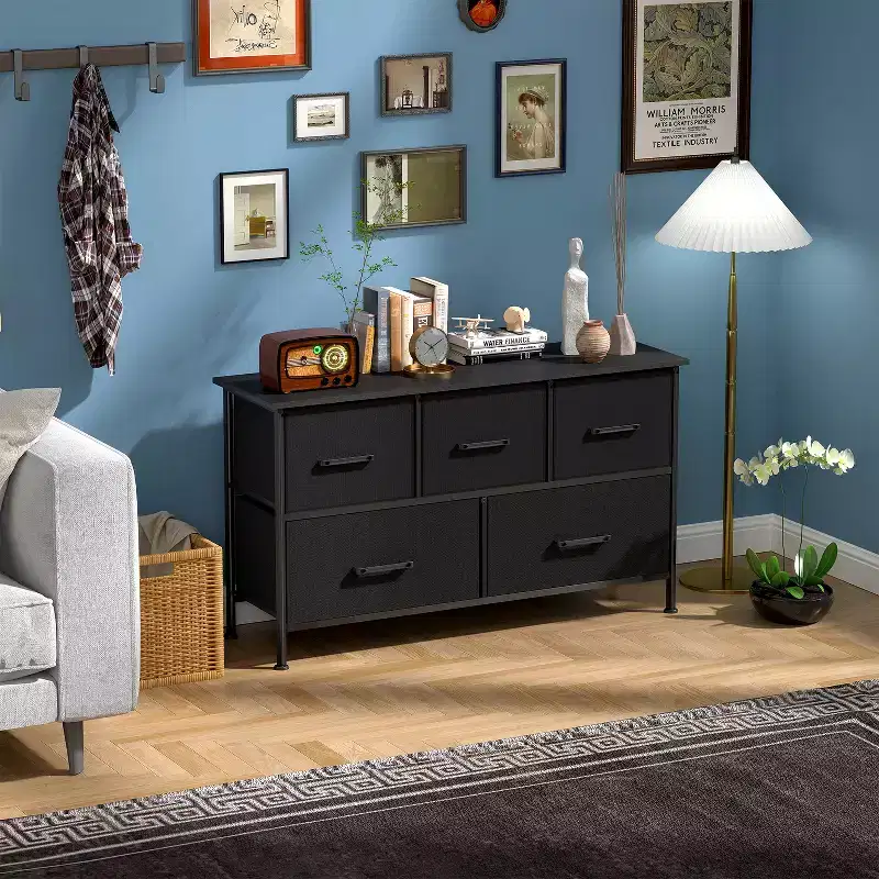 5/8/9 Dresser Fabric Dresser Wide Storage Chest for Bedroom Living Room