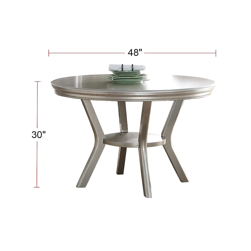 Dining Table in Antique Silver