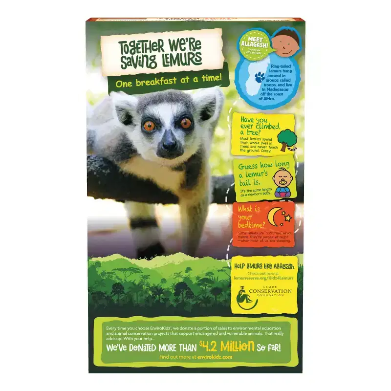Nature's Path Envirokidz Organic Leapin' Lemurs Cold Cereal- 12ct / 10oz