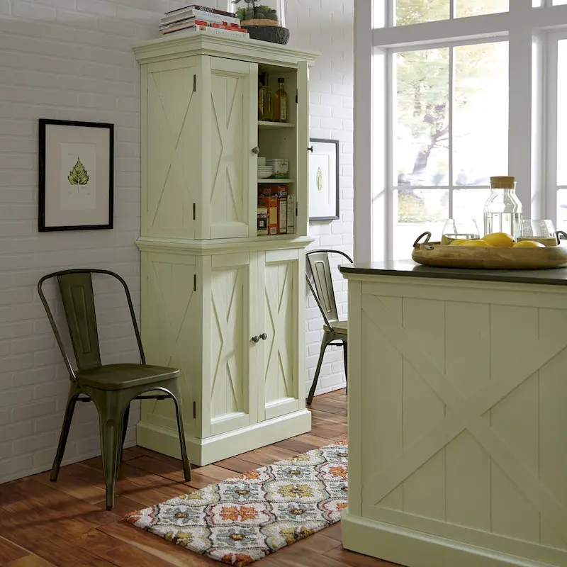 Seaside Lodge Off-White Kitchen Pantry