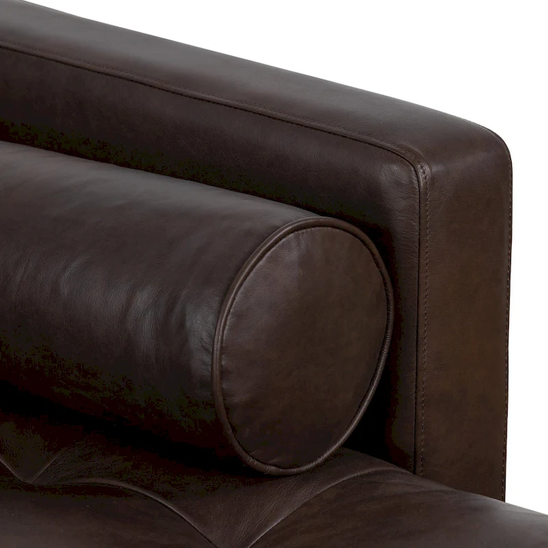 Poly & Bark Napa 104.5 Right-facing Sectional Sofa - Full Grain Genuine Italian Leather