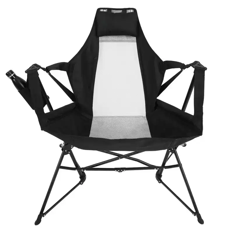 Whisen Hammock Camping Chair & Rocking Chair with Pillow Cup Holder, Recliner with Carry Bag