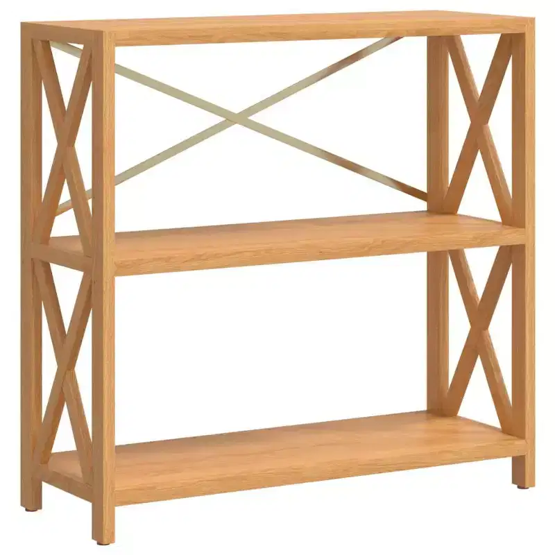 vidaXL Shelf Bathroom Storage Bookshelf Rack Shelving Unit Solid Wood Oak
