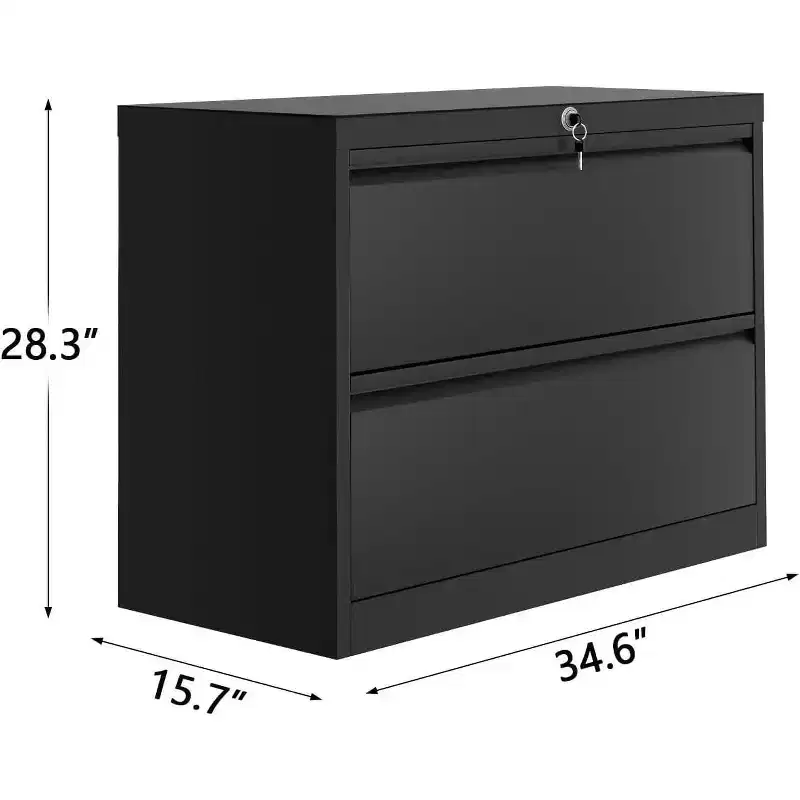 71 Tall Metal Storage Cabinet with Doors & Lock, 4 Adjustable Shelves, Leveling Feet, for Pantry Garage Office, Black