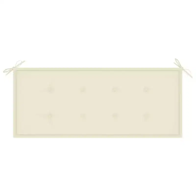 vidaXL Garden Bench Natural Bamboo Bamboo and Polyester Medium Foldable