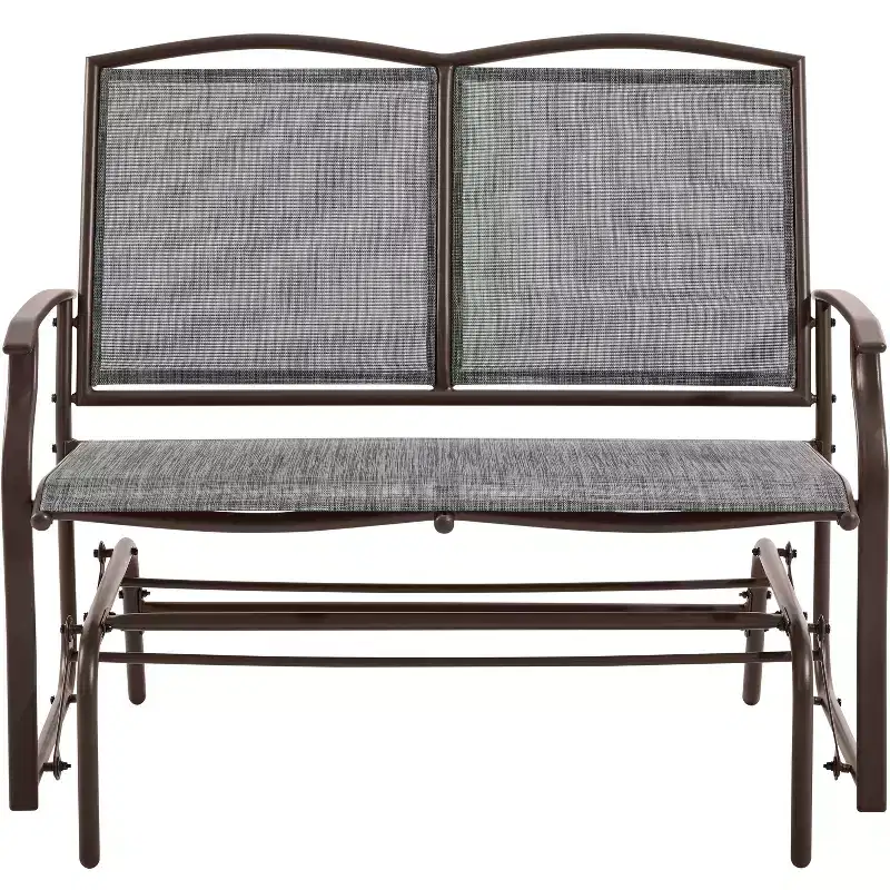Yaheetech Patio Swing Glider Bench with Steel Frame