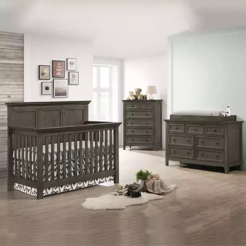 Westwood Baby | San Mateo Convertible Crib - Gray