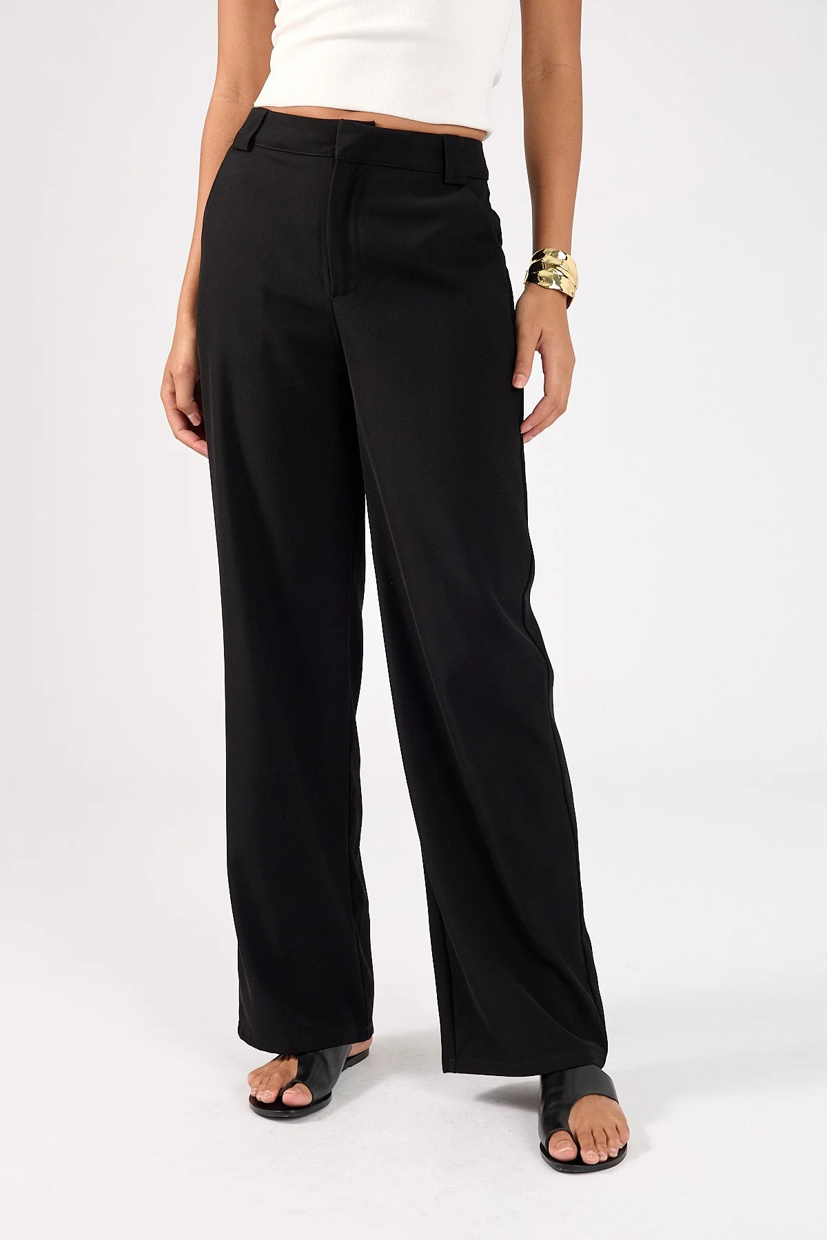 High Rise Recycled Pant Black