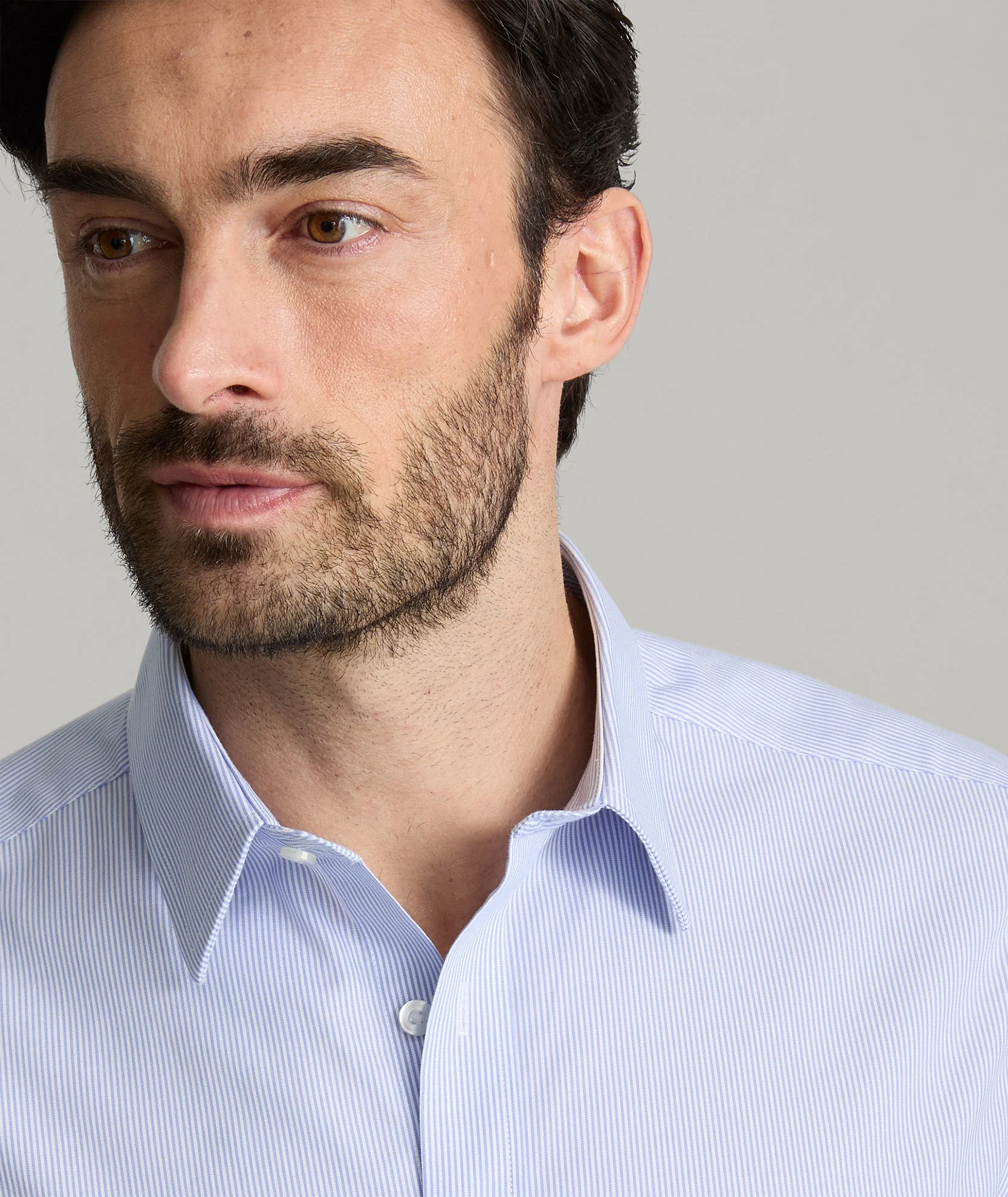 Blue Striped Cotton Shirt