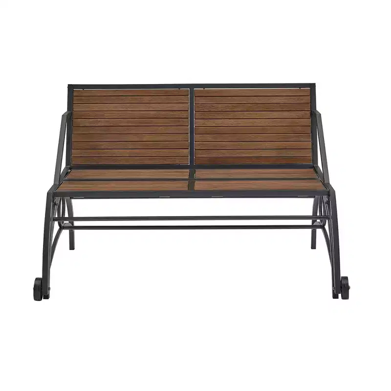 Llano Convertible Outdoor Table & Bench - Black/Walnut - iNSPIREQ