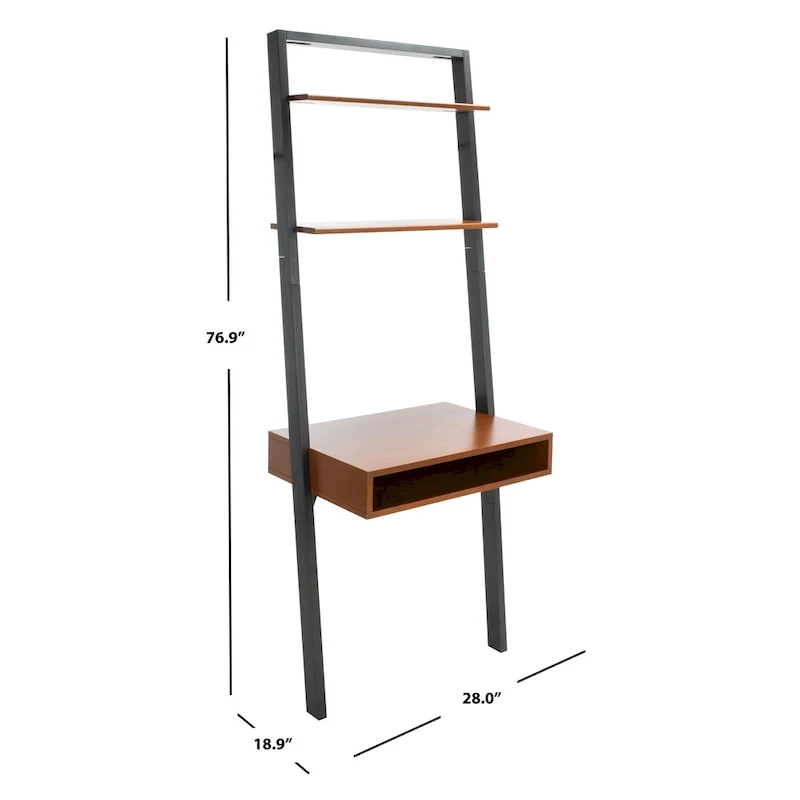 2-Shelf Leaning Desk