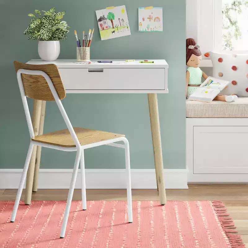 Modern Kids' Desk with File Drawer