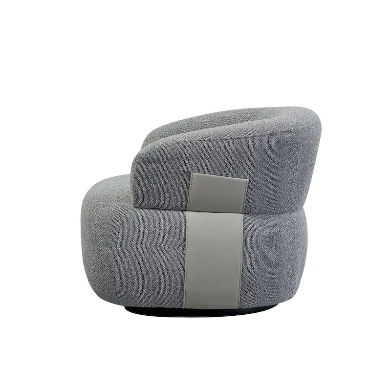 Kieon 33W 360 Swivel Modern Barrel Chair Accent Chair Set of 2