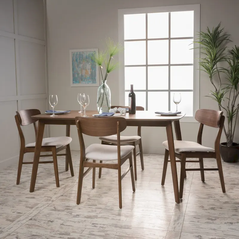 Dimick Mid-Century Modern 5 Piece Dining Set by Christopher Knight Home