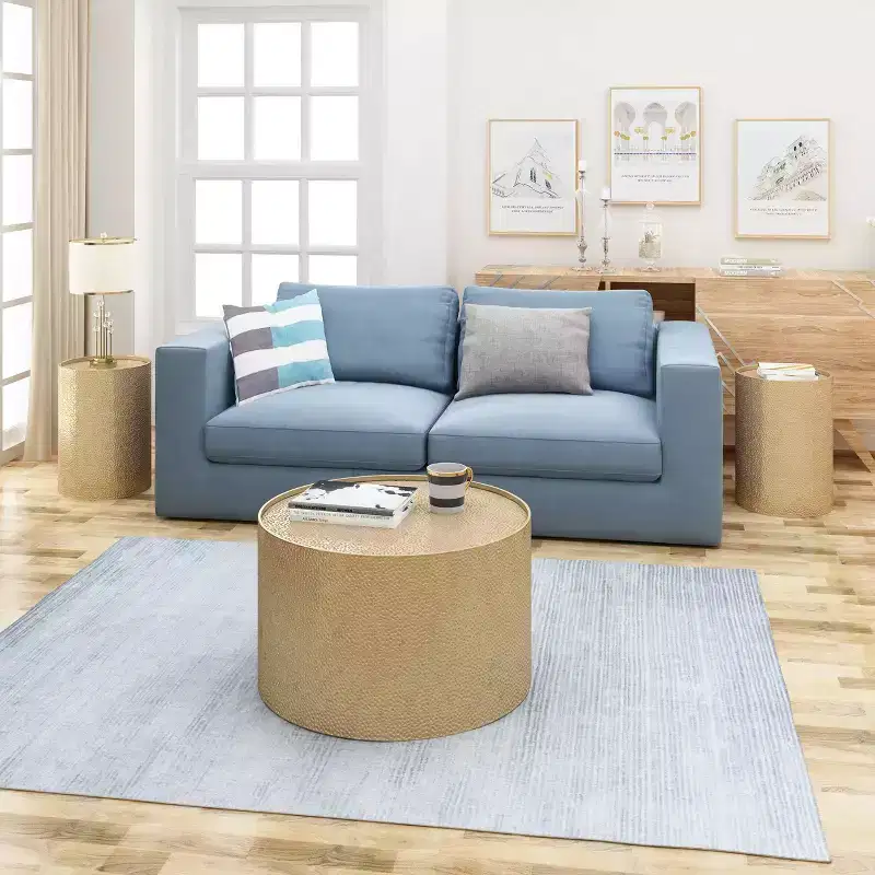 3pc Braeburn Modern Round Iron Accent Table Set - Christopher Knight Home
