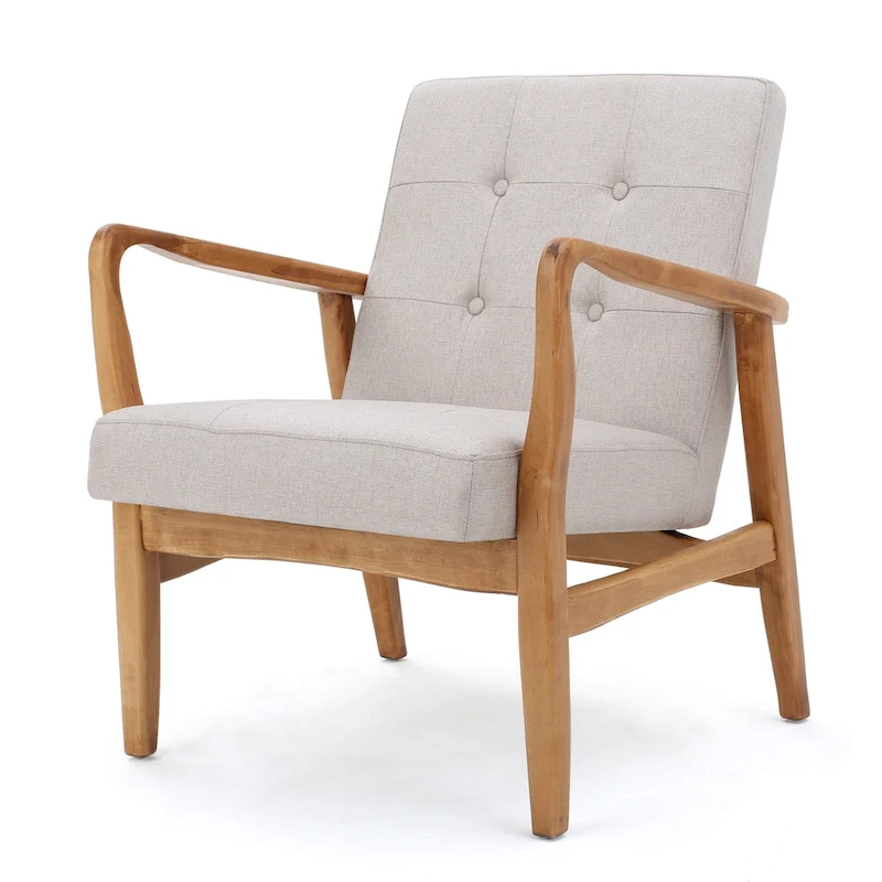 Brayden Mid-century Fabric Club Chair by Christopher Knight Home