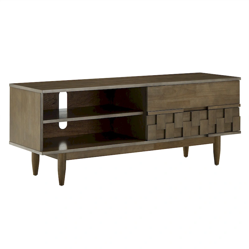 Kieran Mid-Century Wood 2-Drawer TV Stand by iNSPIRE Q Modern - 59-Inch