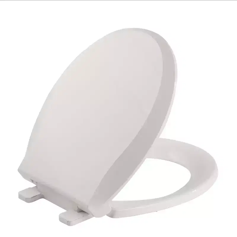 Round Soft Close Toilet Seat – Non-Slip, Tool-Free, 300kg Load, Biscuit Color