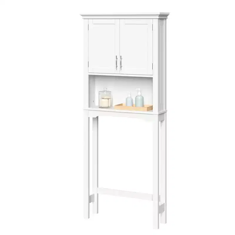 RiverRidge Somerset Over the Toilet Bathroom Spacesaver Wall Medicine Storage Cabinet with Adjustable Shelf