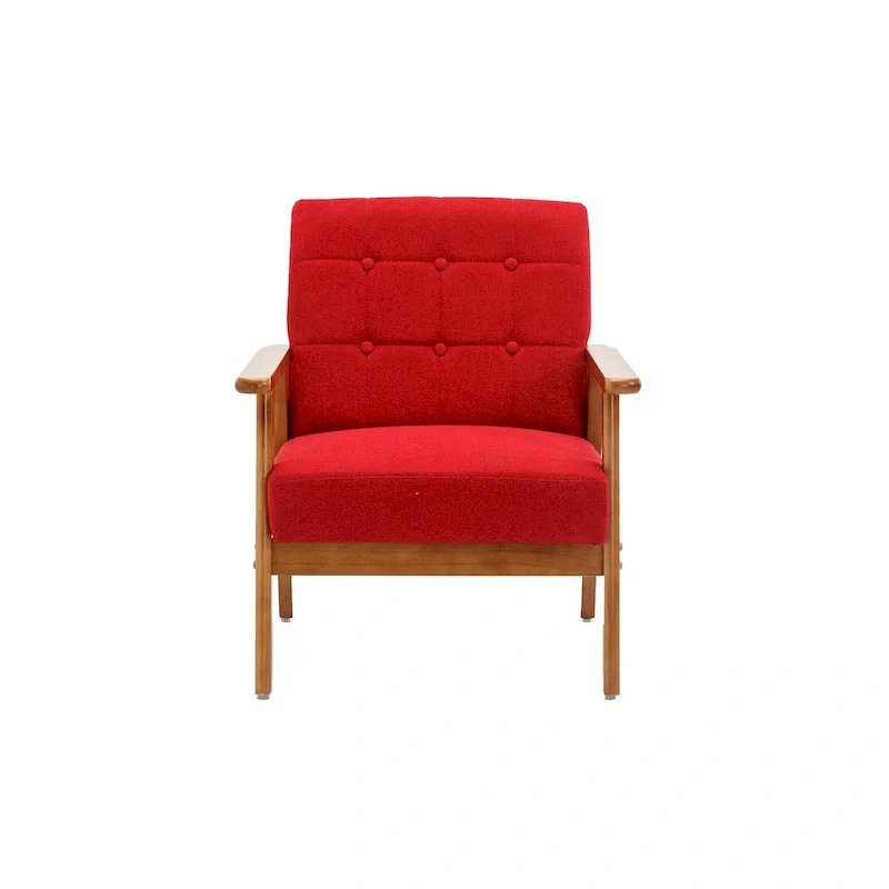 Mid-Century Modern Accent solid wood chair, for Living Room Bedroom Studio chair