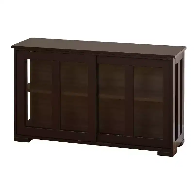 Stackable Cabinet with Sliding Glass Doors