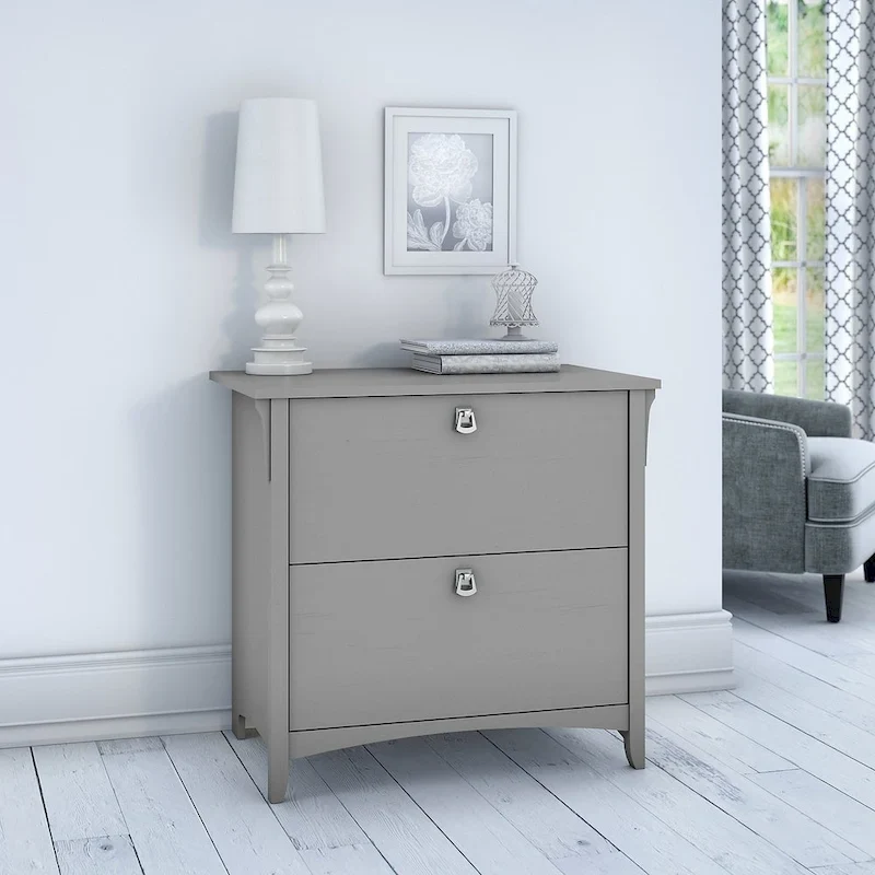 2-Drawer Lateral File Cabinet | Cape Cod Gray Finish | Home Office Storage