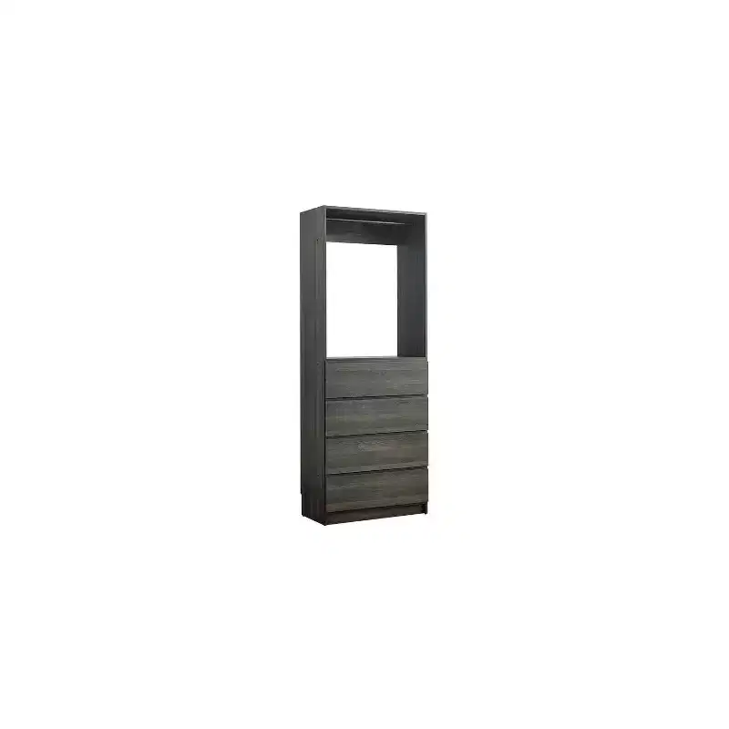 32 Wood Walk-in Closet with Four Drawers