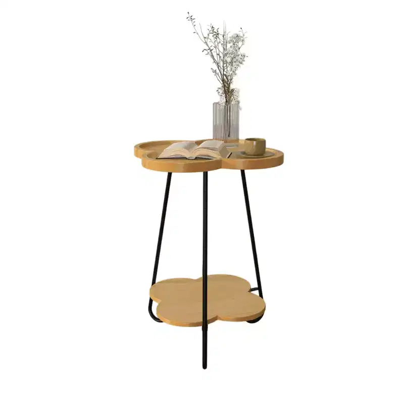 Round End Table Accent Side Table for Living Room, Bedroom