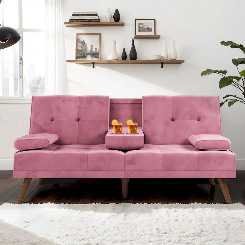Futzca Futon Couch Sofa Bed, Small Sleeper Sofa Chair Loveseat