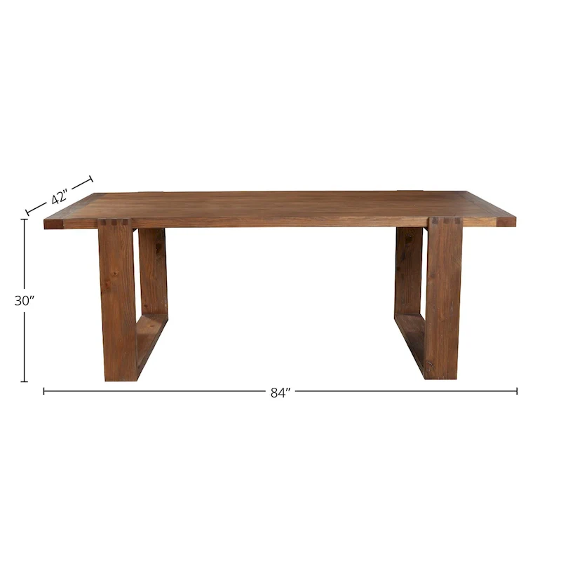 Ayala Wood Dining Table in Antique Cappuccino