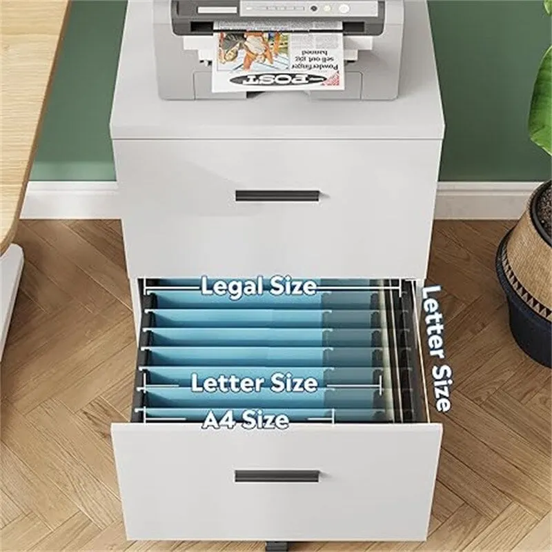 2 Drawer File Cabinet - 15.7D x 18.1W x 25.6H
